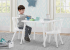 Bianca White (130) 6-Windsor Table & 2 Chair Set