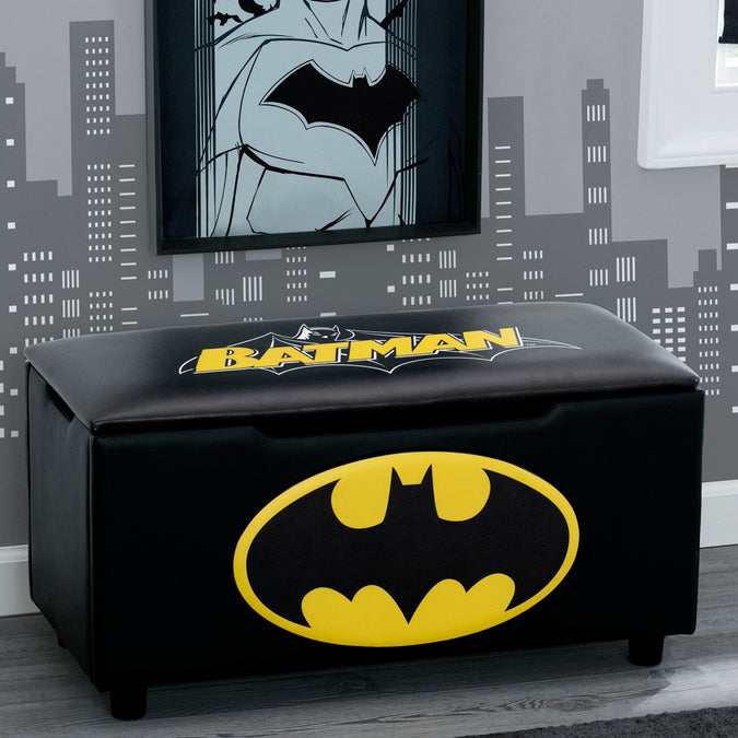 Batman (1200) 7-Batman Upholstered Storage Bench for Kids
