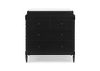 DCB: Black (001) 2-Saint 4 Drawer Dresser with Changing Top