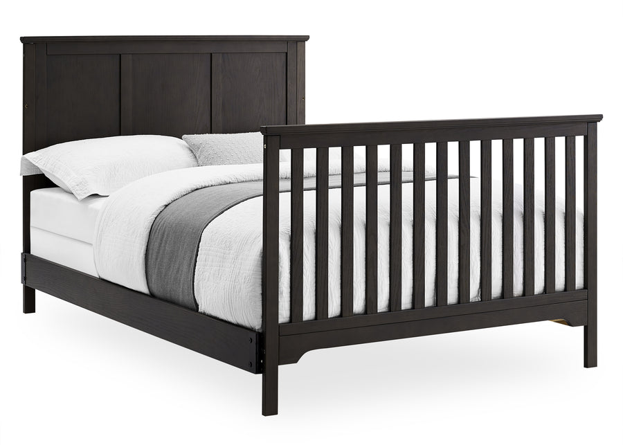 Textured Stone Grey (1460) 15-Sweet Beginnings Sage Flat Top 6-in-1 Convertible Crib