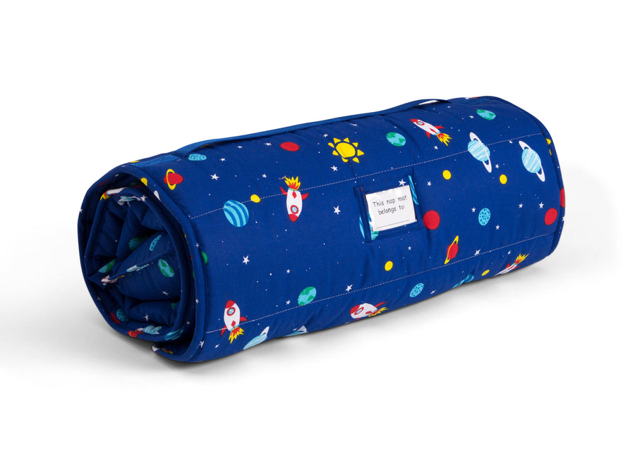 Outer Space (3222) 30-Personalized Nap Mat with Included Pillow and Blanket for Toddlers & Kids