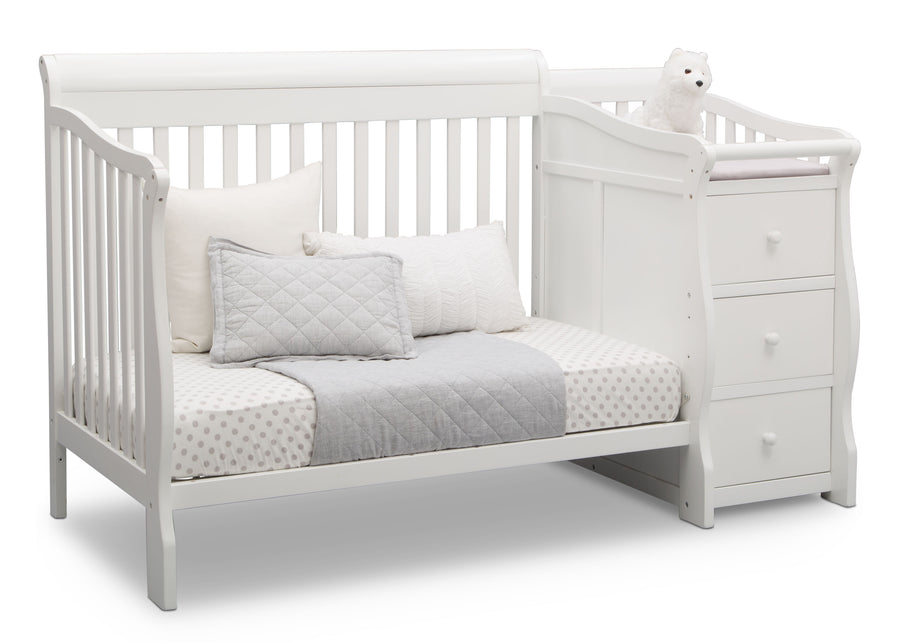 Bianca White (130) 17-Princeton Junction Convertible Crib and Changer