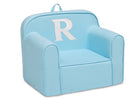 R 71-Personalized Monogram Light Blue Cozee Chair