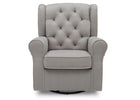 Dove Grey with Soft Grey (036) 13-Emerson Nursery Glider Swivel Rocker Chair