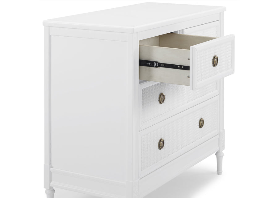 Bianca White (130) 4-Madeline 4 Drawer Dresser with Changing Top