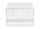 Bianca White (130) 10-Sweet Beginnings Hart Flat Top 6-in-1 Convertible Crib