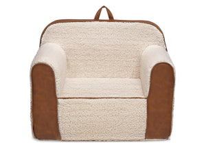 Cream Sherpa with Brown Leather (5047) 2
