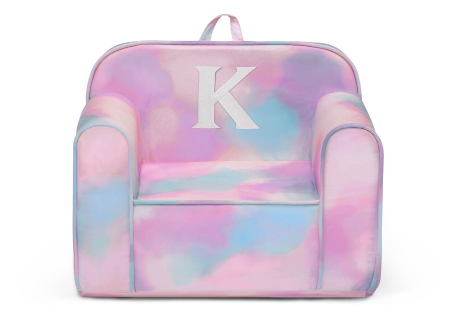 K 42-Personalized Monogram Tie-Dye Cozee Chair