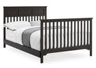 Stone Grey (1456) 23-Sweet Beginnings Hart Flat Top 6-in-1 Convertible Crib