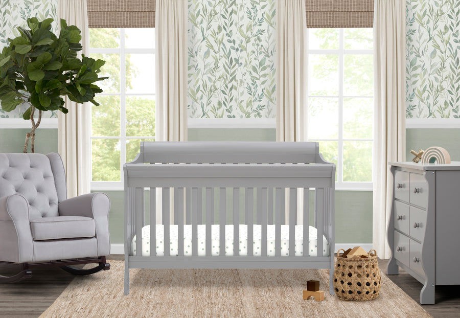 Grey (026) 25-Canton 6-in-1 Convertible Crib