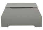 Delta Children Grey (026) Nolan Toybox (W101450), Front View, a4a 8-Signature Toy Box w/ Book Storage
