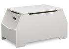 Delta Children Bianca White (130) Nolan Toybox (W101450), Right Silo, b2b 3-Signature Toy Box w/ Book Storage