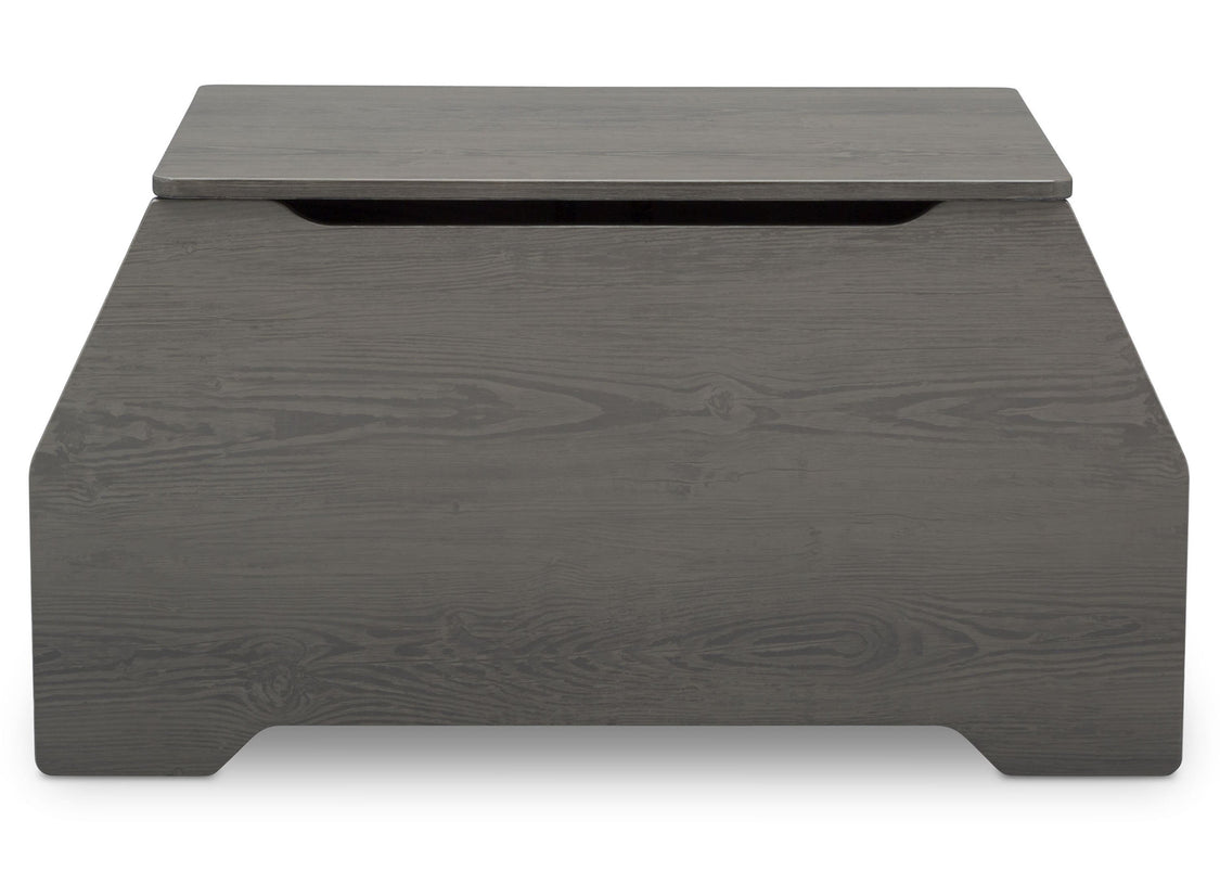 Delta Children Crafted Grey (1333) Nolan Toybox (W101450), Front View, c4c