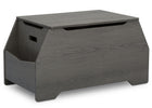Delta Children Crafted Grey (1333) Nolan Toybox (W101450), Right Silo, c2c 11-Signature Toy Box w/ Book Storage