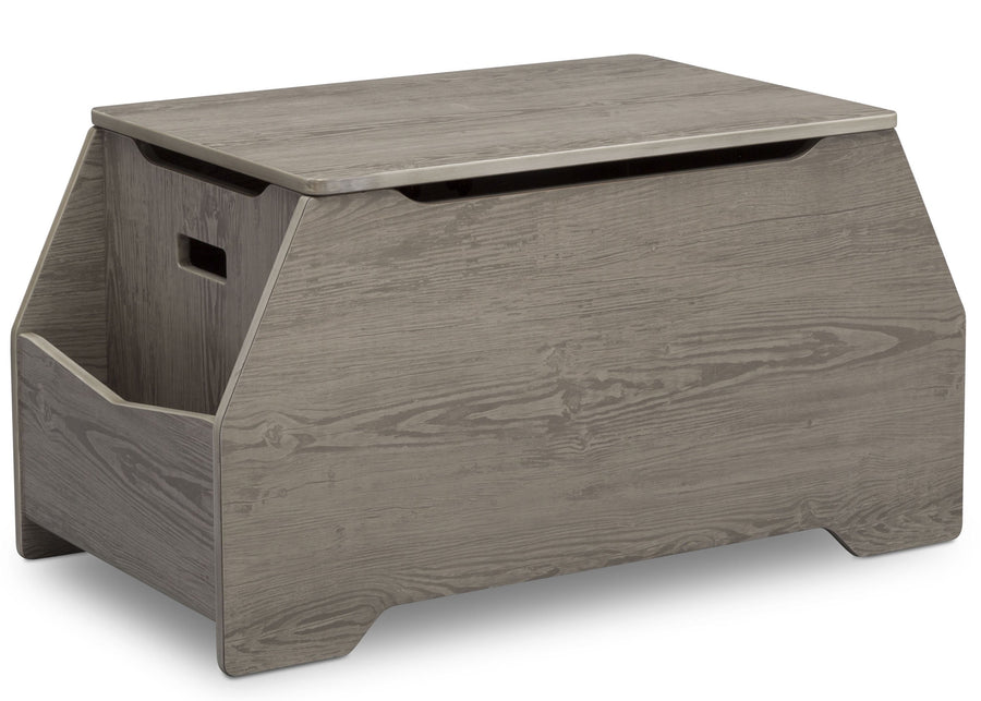 Delta Children Crafted Limestone (1334) Nolan Toybox (W101450), Right Silo, d2d 15-Signature Toy Box w/ Book Storage