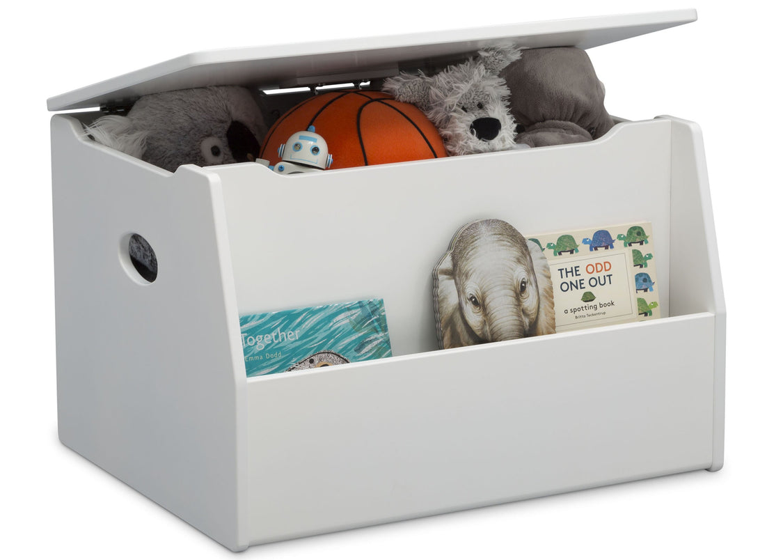 Delta Children Bianca White (130) Nolan Toybox (W101451), Right Silo with Props, b3b