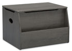 Delta Children Crafted Grey (1333) Nolan Toybox (W101451), Right Silo, c2c 11-Classic Toy Box with Book Storage
