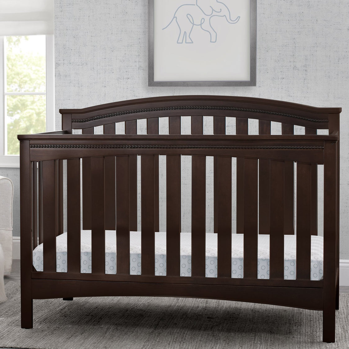 Waverly 6-in-1 Convertible Crib Walnut Espresso (1324)