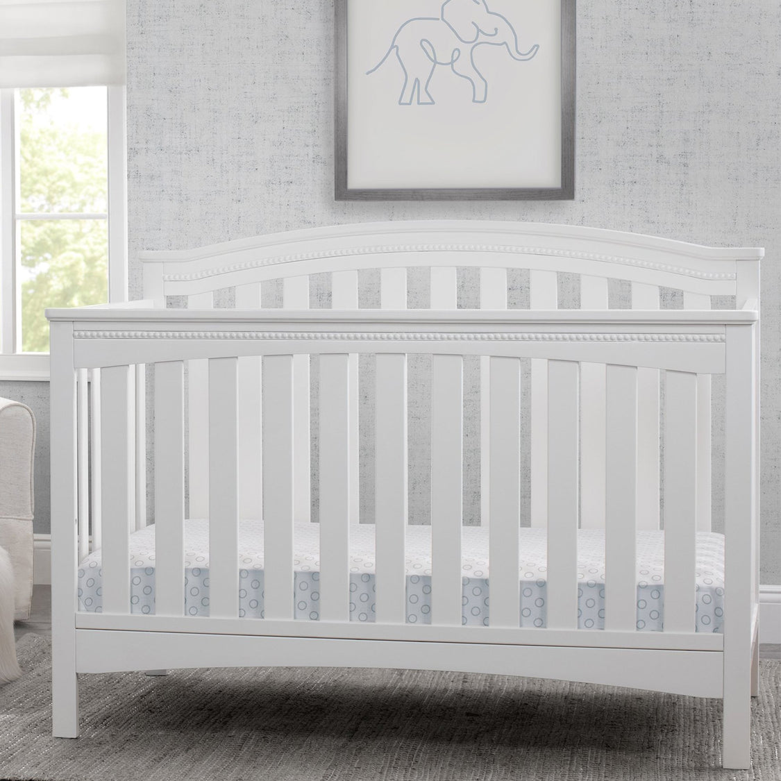Waverly 6-in-1 Convertible Crib Bianca White (130)