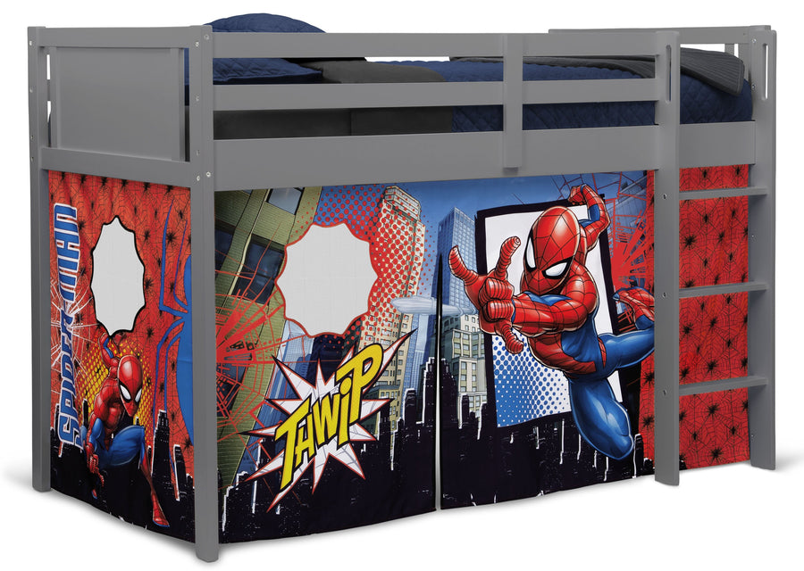 Spider-Man Loft Bed Tent  Spider-Man (1163) 3-Spider-Man Loft Bed Tent - Curtain Set for Twin Loft Bed (Bed Sold Separately)