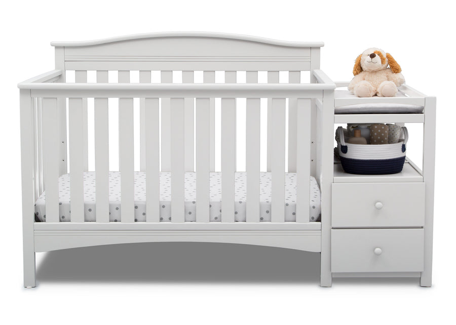 Bianca White (130) 12-Birkley Convertible Crib and Changer