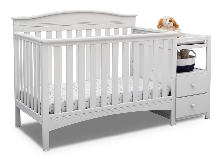 Bianca White (130) 8-Birkley Convertible Crib and Changer