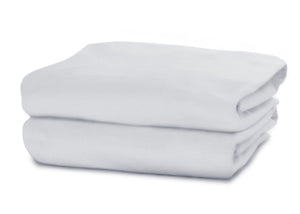 Delta Children White (100) Fitted Crib Sheet Set – 2 Pack Folded View 10