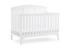 Textured White (1349) 19-Sweet Beginnings Sage Curve Top 6-in-1 Convertible Crib