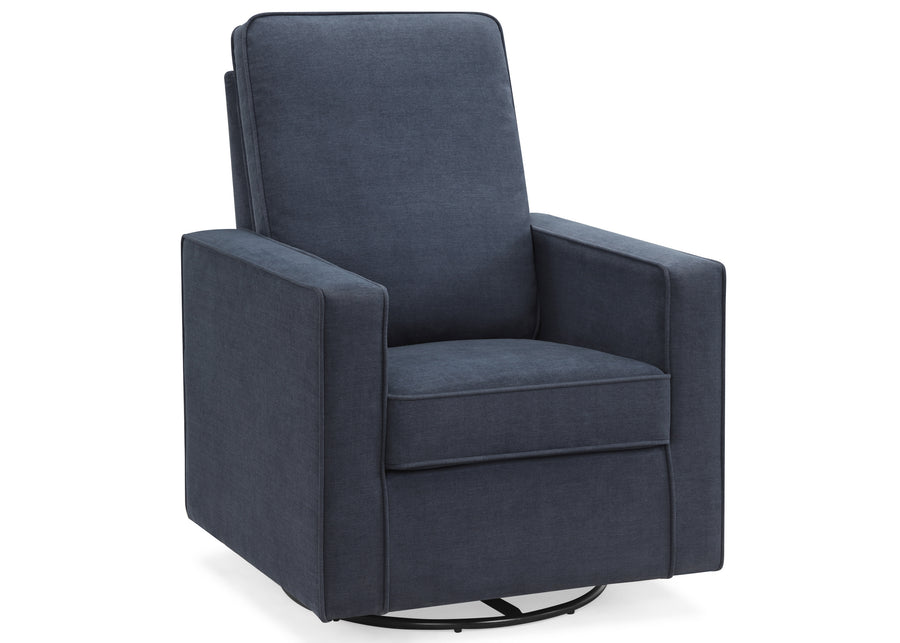 Navy (1459) 8-Skye Nursery Glider Swivel Chair with LiveSmart Fabric