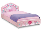 Pink (2060) 2-Princess Upholstered Twin Bed