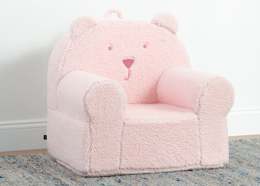Blush Pink (1379) 6-babyGap Sherpa Bear Chair