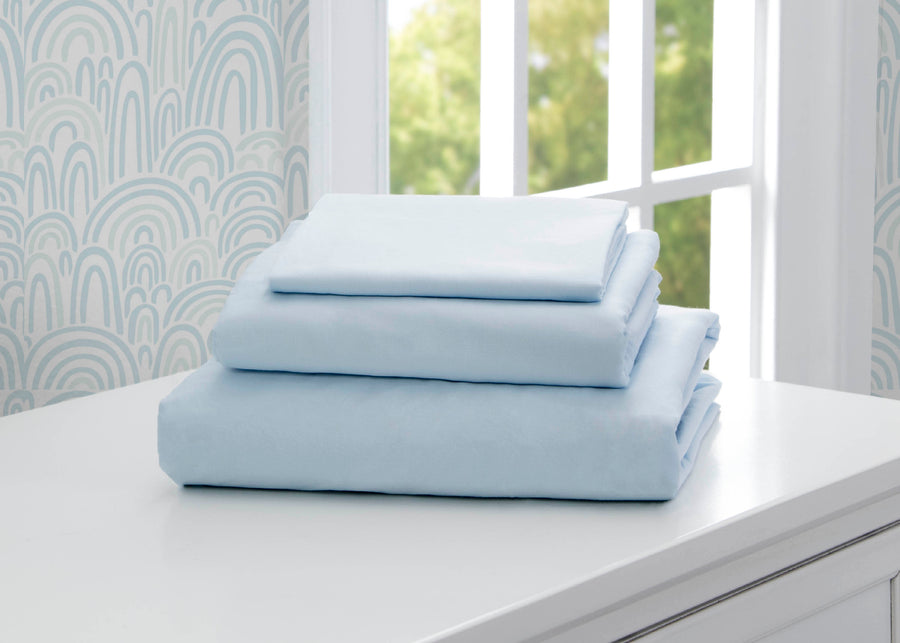 Baby Blue (470) 1-3-Piece Twin Sheet Set
