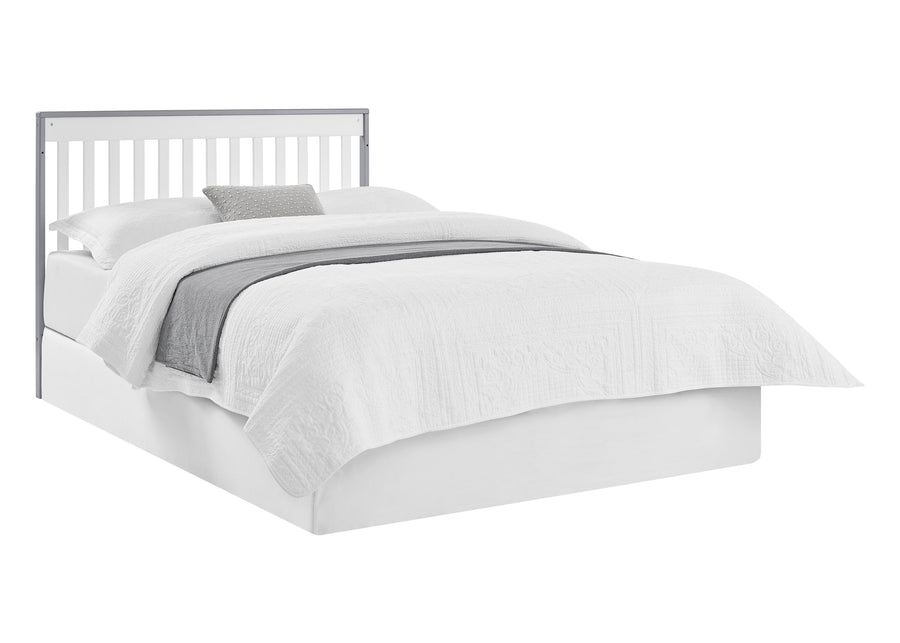 Bianca White with Grey (166) 8-Mercer 6-in-1 Convertible Crib with Storage Trundle