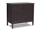 Epic 3 Drawer Dresser with Interlocking Drawers Dark Chocolate (207) 10-Epic 3 Drawer Dresser with Interlocking Drawers