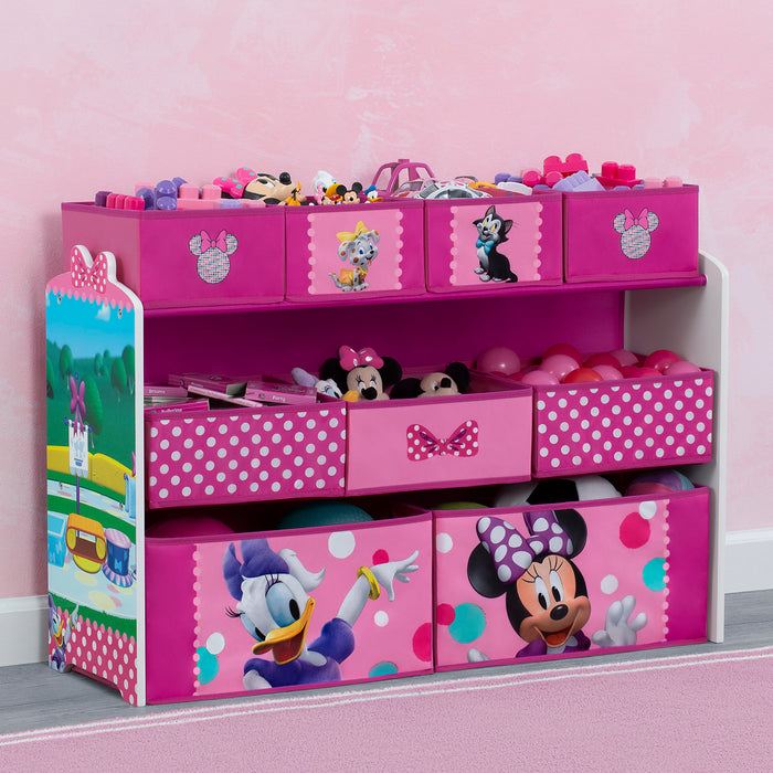 Minnie Mouse (1063) 2-Minnie Mouse Deluxe 9 Bin Design and Store Toy Organizer
