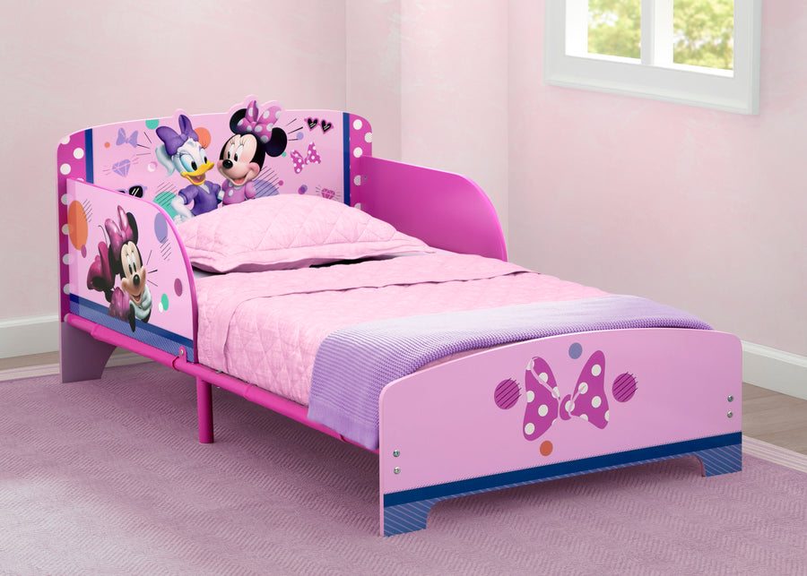 Minnie Mouse (1057) 1-Minnie Mouse Wood & Metal Toddler Bed