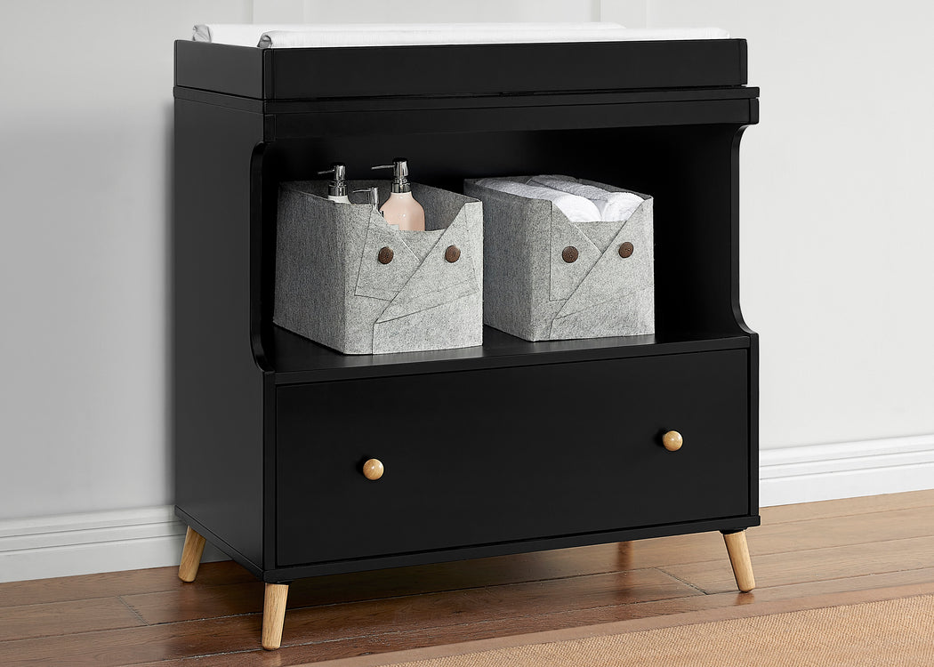 black changing table dresser Essex Convertible Changing Table with Drawer