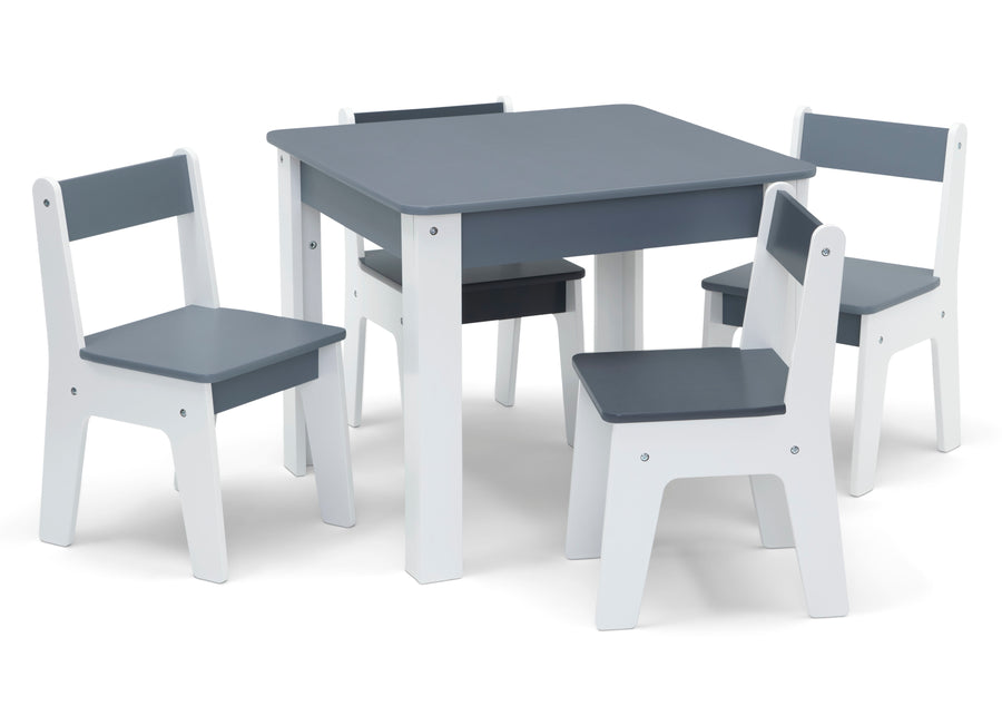 Grey (1273) 4-GapKids Table and 4 Chair Set
