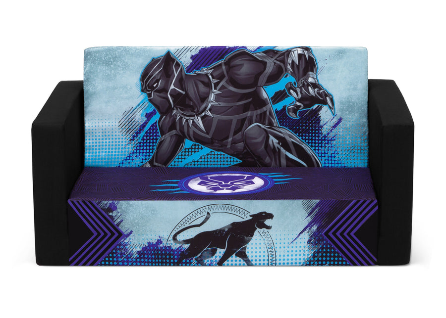 Black Panther (1158) 2-Marvel Black Panther Cozee Flip-Out Sofa with Memory Foam - 2-in-1 Convertible Sofa to Lounger