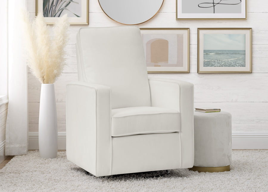 Pearl (1457) 2-Skye Nursery Glider Swivel Chair with LiveSmart Fabric