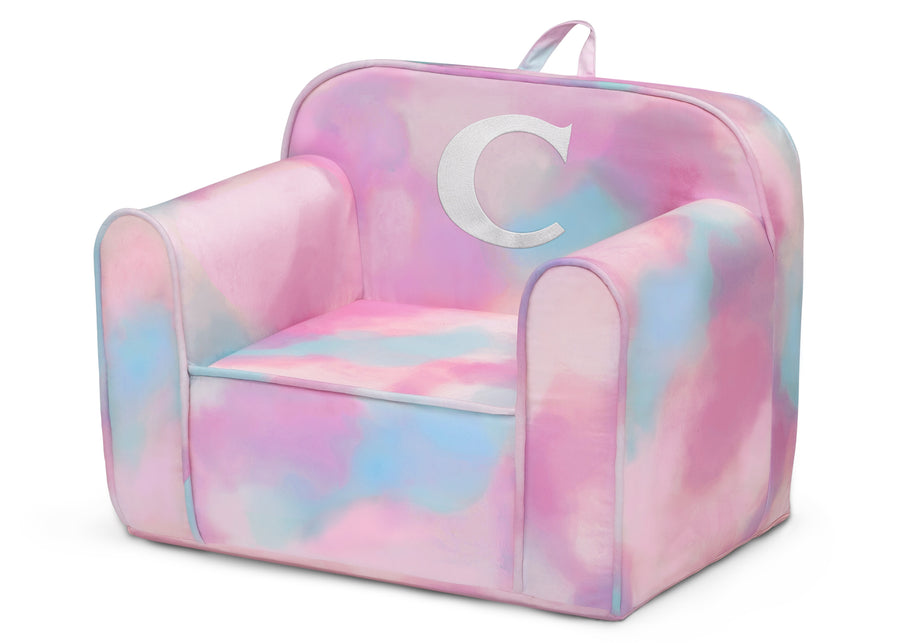 C 12-Personalized Monogram Tie-Dye Cozee Chair