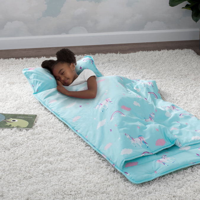 Unicorn (3011) 6-Personalized Nap Mat with Included Pillow and Blanket for Toddlers & Kids