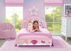 Pink (2060) 1-Princess Upholstered Twin Bed