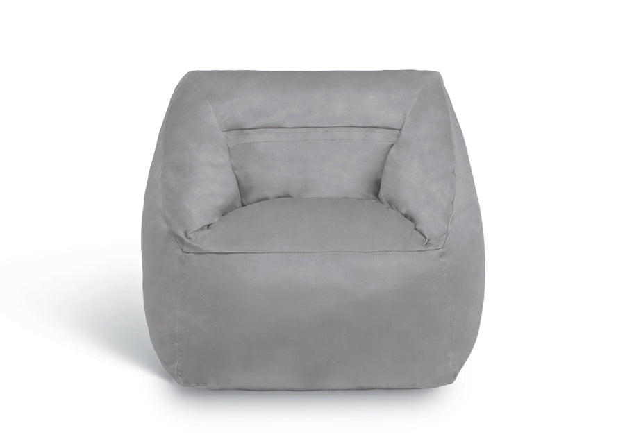 Alloy Grey (2327) 6-Cozee Cube Chair, Kid Size (For Kids Up To 10 Year Old)