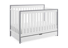 Bianca White with Grey (166) 3-Mercer 6-in-1 Convertible Crib with Storage Trundle