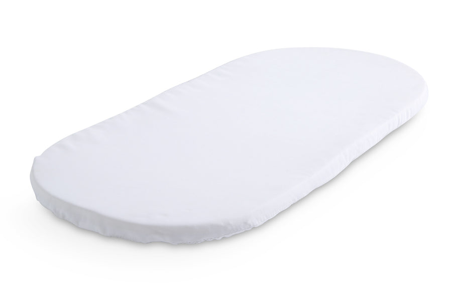 White (100) 2-Fitted Bassinet Sheet Set, 2-Pack - Compatible with the Following Delta Children Bassinet: 24002