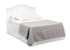 Textured White (1349) 19-Farmhouse 6-in-1 Convertible Baby Crib