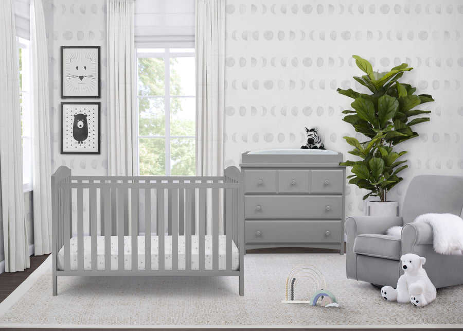 Grey (026) 22-Capri 3-in-1-Crib