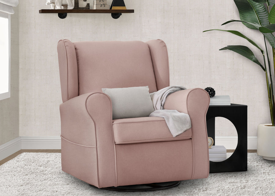 Blush (636) 14-Reston Nursery Glider Swivel Rocker Chair