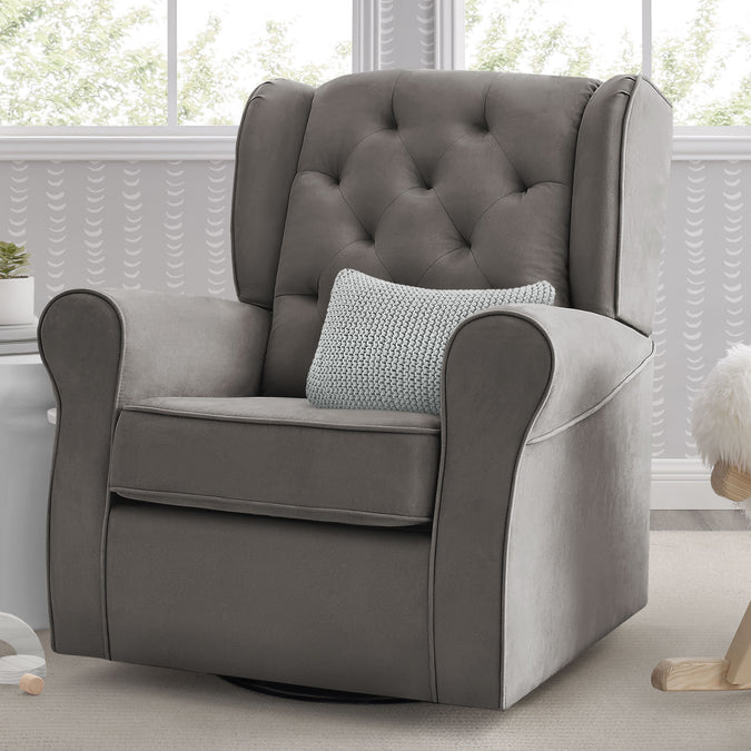 Graphite (018) 5-Emerson Nursery Glider Swivel Rocker Chair